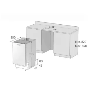 Samsung ugradna sudomašina DW50R4060BB/EO