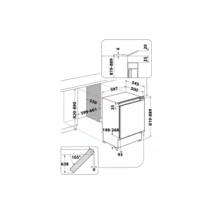 Whirlpool ugradni frižider ARG 585