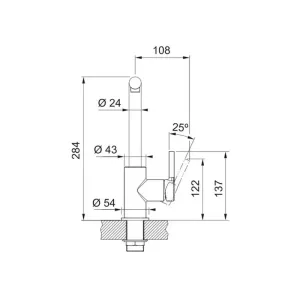 Franke slavina Lina L 115.0693.230