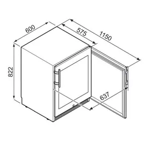 Liebherr  vinska vitrina WTes 1672 - Vinidor