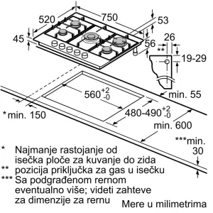 Bosch ugradna ploča PCR7A5M90