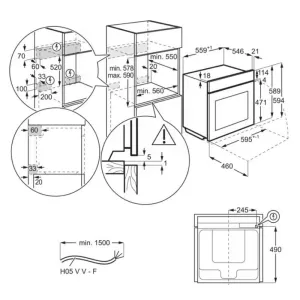 AEG ugradna rerna BEB351110M