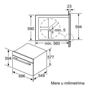 Bosch ugradna rerna VBD5780S0