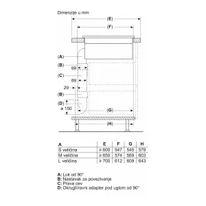 Bosch indukciona ploča sa aspiratorom PXX875D67E