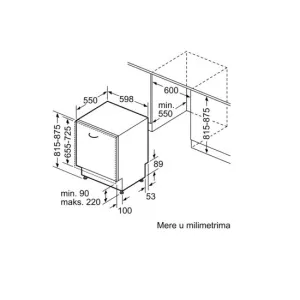 Bosch ugradna sudomašina SMV6EDX57E