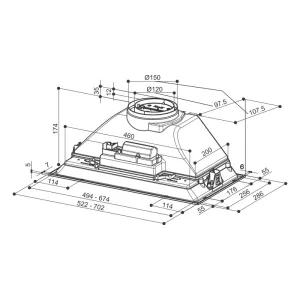 Faber ugradni aspirator INKA SMART HCX A52