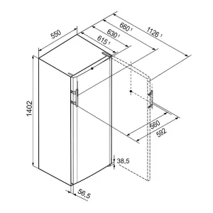 Liebherr frižider sa komorom K 2834 - Comfort GlassLine