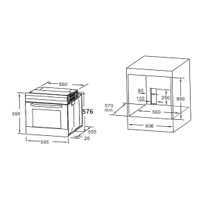 Midea ugradna rerna 65M90M1