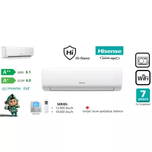 Hisense  inverter klima uređaj Wings HiNano 24K - KB70BT1E