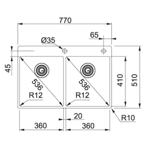 Franke sudopera Box BXX 220 36-36 TL 127.0369.314