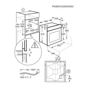 Electrolux ugradna rerna EOF3H40BX