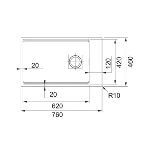 Franke sudopera Kubus 2 KNG 110-62 125.0512.518