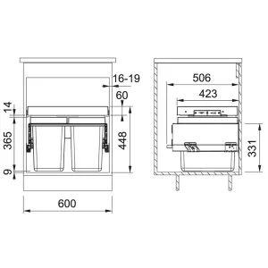 Franke sorter za otpad FX 60-26-11-11 121.0557.763
