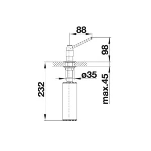 Blanco dozer Tango hrom 511266