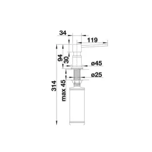 Blanco dozer Lato Silgranit®-Look 525817