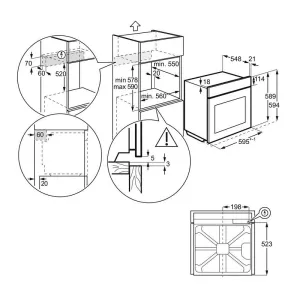 Electrolux ugradna rerna EOC8P39WX