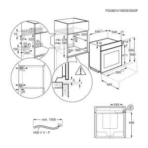 AEG ugradna rerna BPE748380B