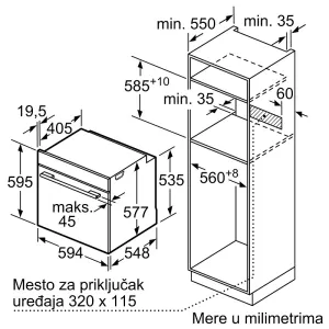 Bosch ugradna rerna HRG7784B1