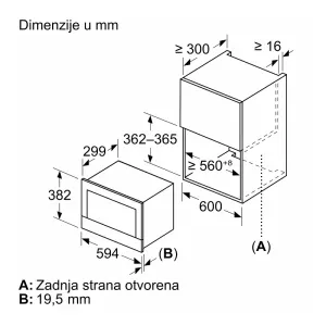 Bosch ugradna mikrotalasna rerna BFR7221B1