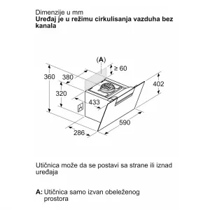 Bosch dekorativni aspirator DWK67FN60