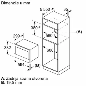 Bosch ugradna mikrotalasna rerna BER7321B1