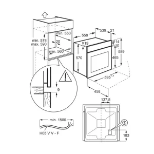 Electrolux ugradni set EOF5C50BZ+EHF6241FOK