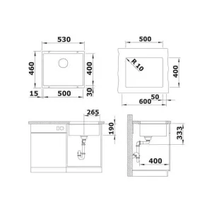 Blanco sudopera Rotan 500-U 527329