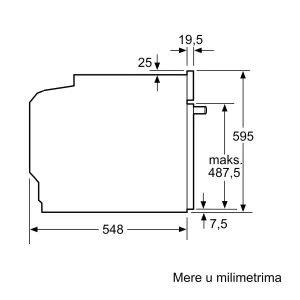 Bosch ugradna rerna HRG572ES3