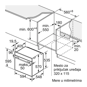 Bosch ugradna rerna HBG536ES3
