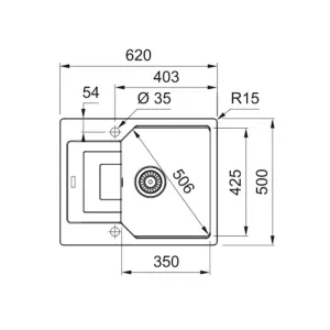 Franke sudopera Urban 2.0 UBG 611-62 114.0686.745