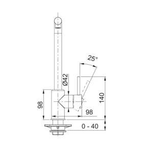 Franke slavina Sirius-D L 115.0668.280