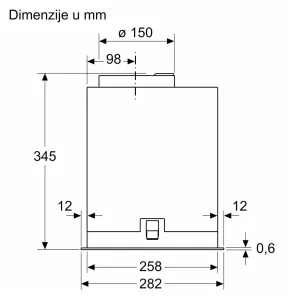 Bosch ugradni aspirator DLN56AC50