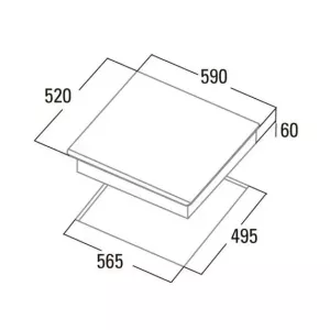 Cata ugradna ploča INSB 6028 BK