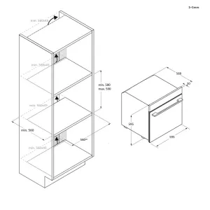 Haier ugradna rerna H6 ID66C3HTB
