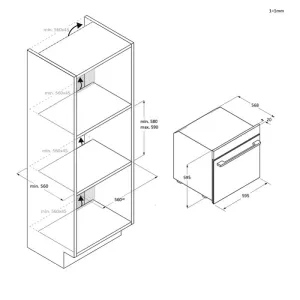 Haier ugradna rerna H6 ID46G3HTB