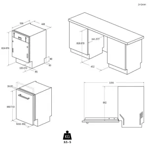 Haier ugradna sudomašina XI 1C3TB2FB