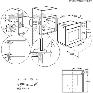 Electrolux ugradna rerna EOA9S3SH