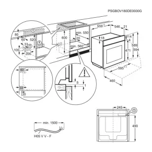 Electrolux ugradna rerna EOA9S3SH