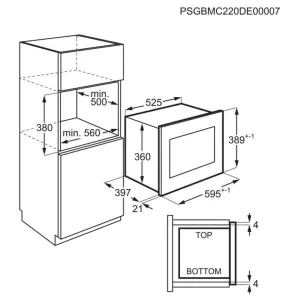 AEG ugradna mikrotalasna rerna NMB6G261TB