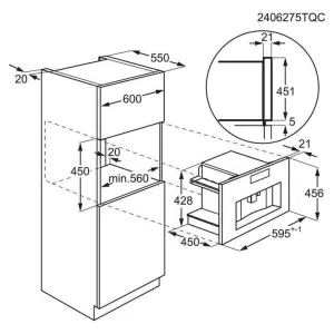 AEG ugradni espresso aparat NKC9N8T