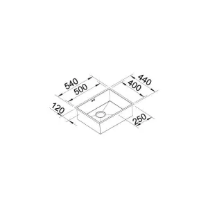 Blanco sudopera ZEROX 500-U 526243