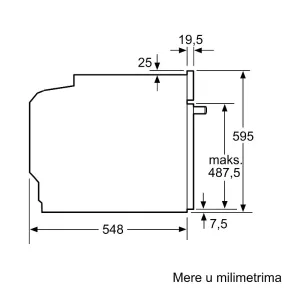 Bosch ugradna rerna HBG536ES4