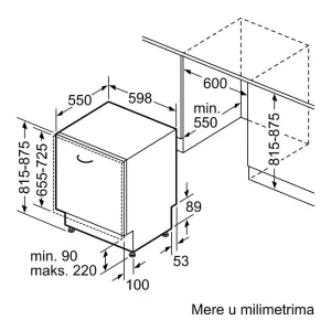 Bosch ugradna sudomašina SMV2HVX06E