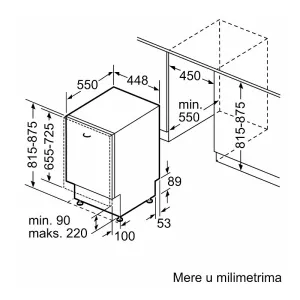 Bosch ugradna sudomašina SPV6EMX09E