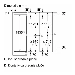 Bosch ugradni frižider KIN96NSE0