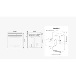 Samsung ugradna rerna NV7B41301AK/U3