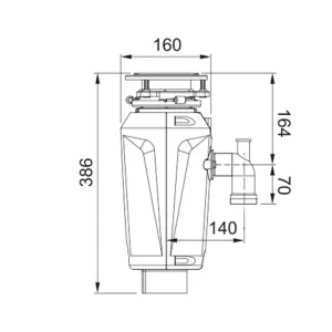 Franke drobilica Slim 75