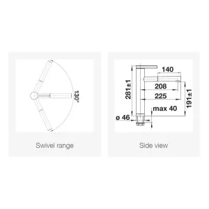 Blanco slavina LINEE-S 518441