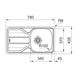 Franke sudopera FLN 611-78 101.0708.161