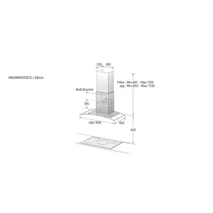 Samsung dekorativni aspirator NK24M5070CS/UR